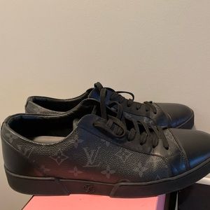 Men’s size 11 Louis Vuitton sneakers. Black and grey